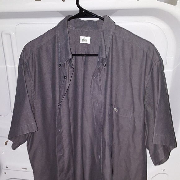 *SOLD*IZOD Lacoste Short Sleeve Button Down Shirt - Picture 3 of 7